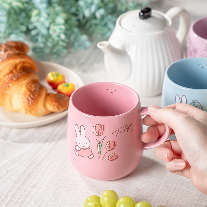 Flower Miffy バースデーフラワーマグカップ デンファレ アートフラワーセット