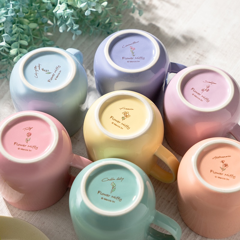 Flower Miffy バースデーフラワーマグカップ デンファレ アートフラワーセット