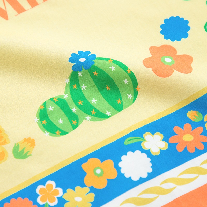 Flower Miffy バンダナハンカチ サボテン サニーイエロー アートフラワーセット