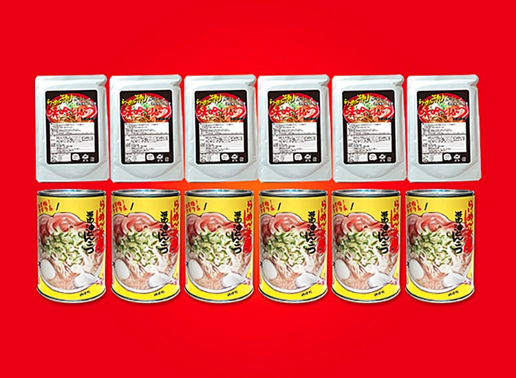 醤油とんこつ缶スープ6缶＆ 味噌とんこつスープ6個 計12個