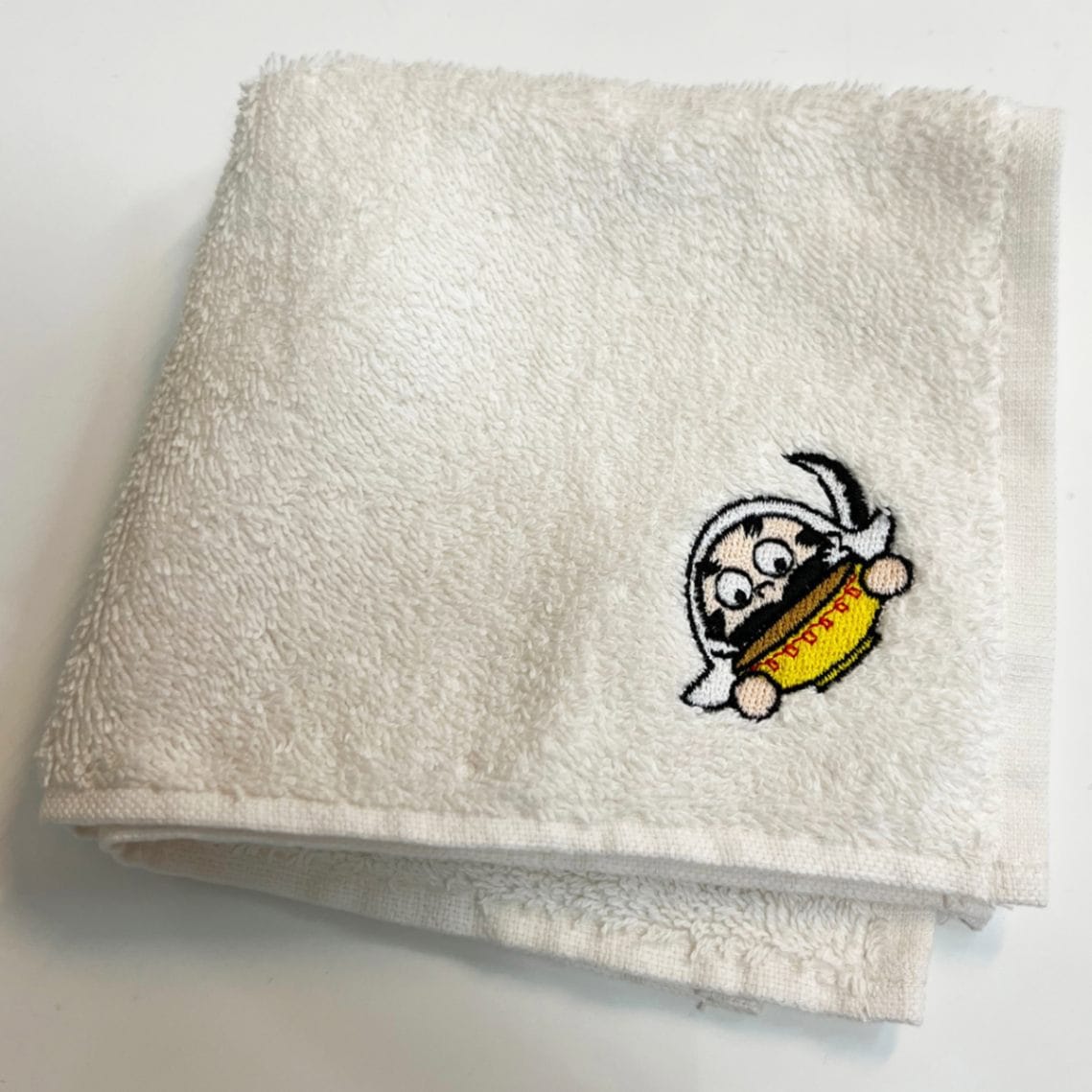 ワンポイント刺繍タオルハンカチ