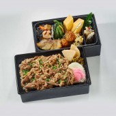 月村 すき焼飯 二段重(温まるお弁当)