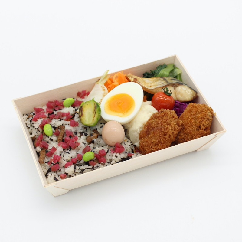 カキフライと梅ひじきご飯のお弁当【季節限定】