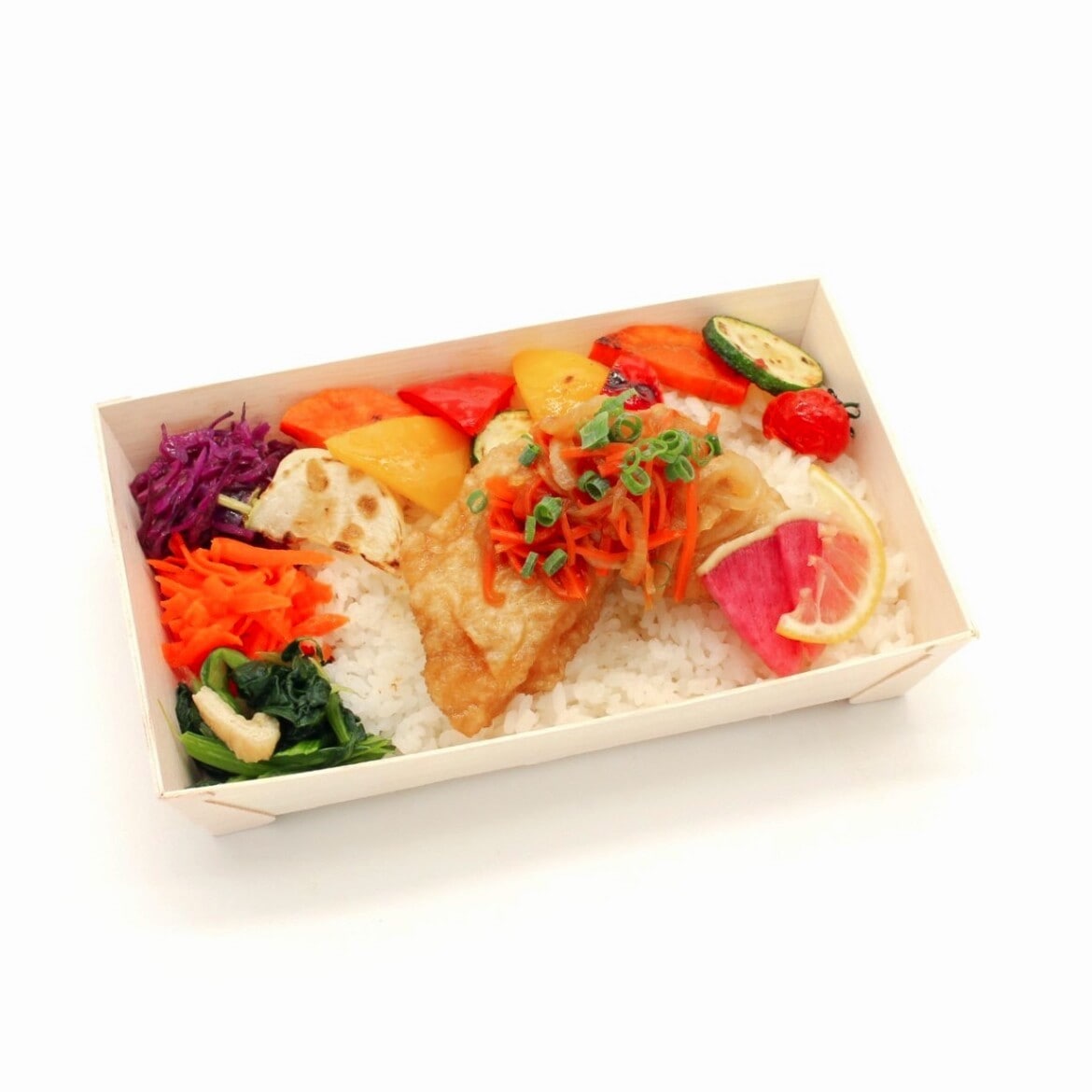鰈の南蛮漬けとグリル野菜のお弁当