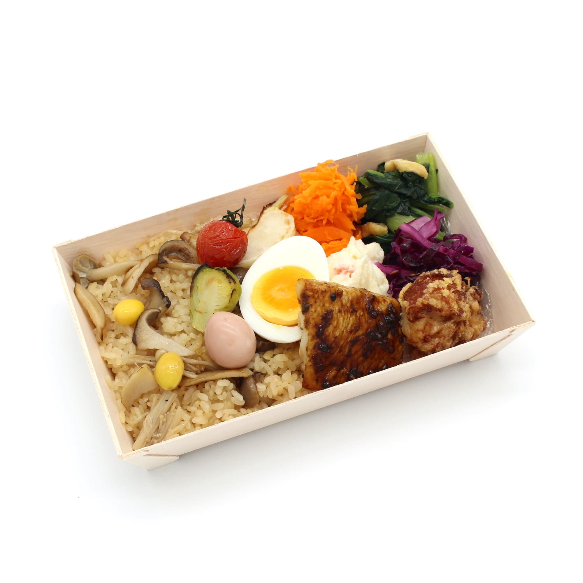 カレイの山椒焼きときのこご飯のお弁当【季節限定】