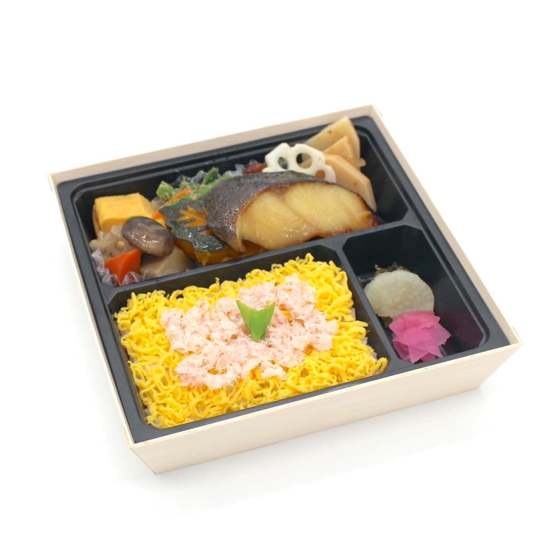 銀だらの味噌柚庵焼き弁当  かにご飯 ～La BOMBANCE～