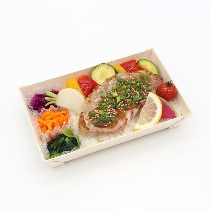 ポークソテー梅おろしソースとグリル野菜のお弁当【夏季限定】