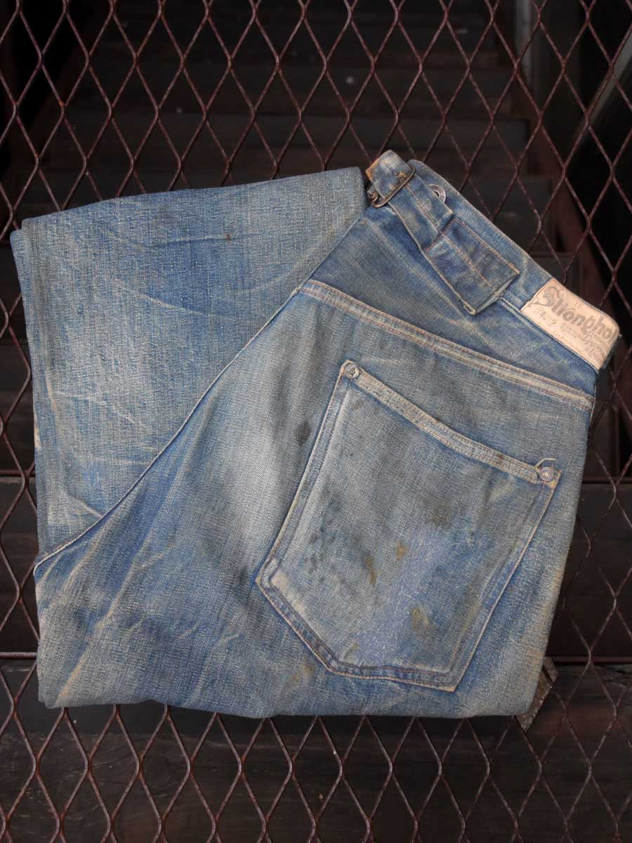 1900-1910's　STRONGHOLD　Denim Waist Overalls