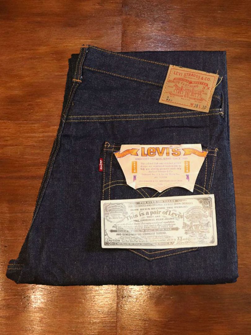 1960s DEAD STOCK , LEVIS 501E A-TYPE , Size W38 L30