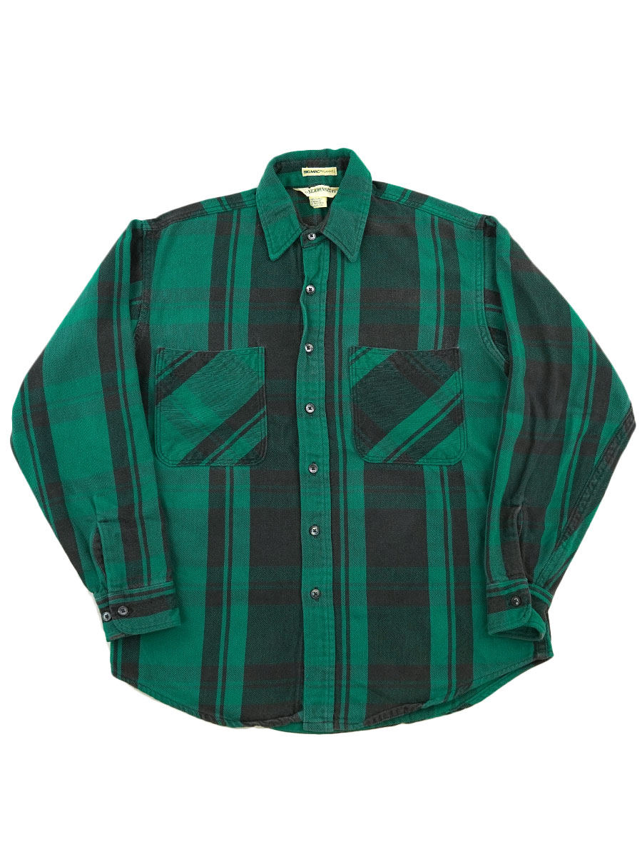 80's St.JOHN'S BAY 緑黒チェック フランネルシャツ 表記(M) USA製 | SOLD OUT | | BerBerJin  WebStore