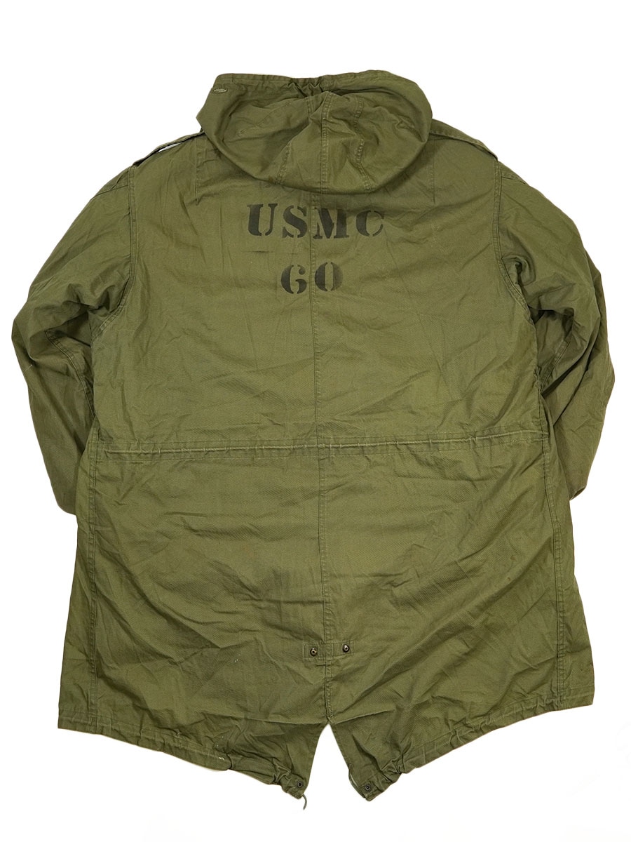 50's U.S.ARMY M-51 フィッシュテールパーカ ライナー付き 表記(M) ステンシル