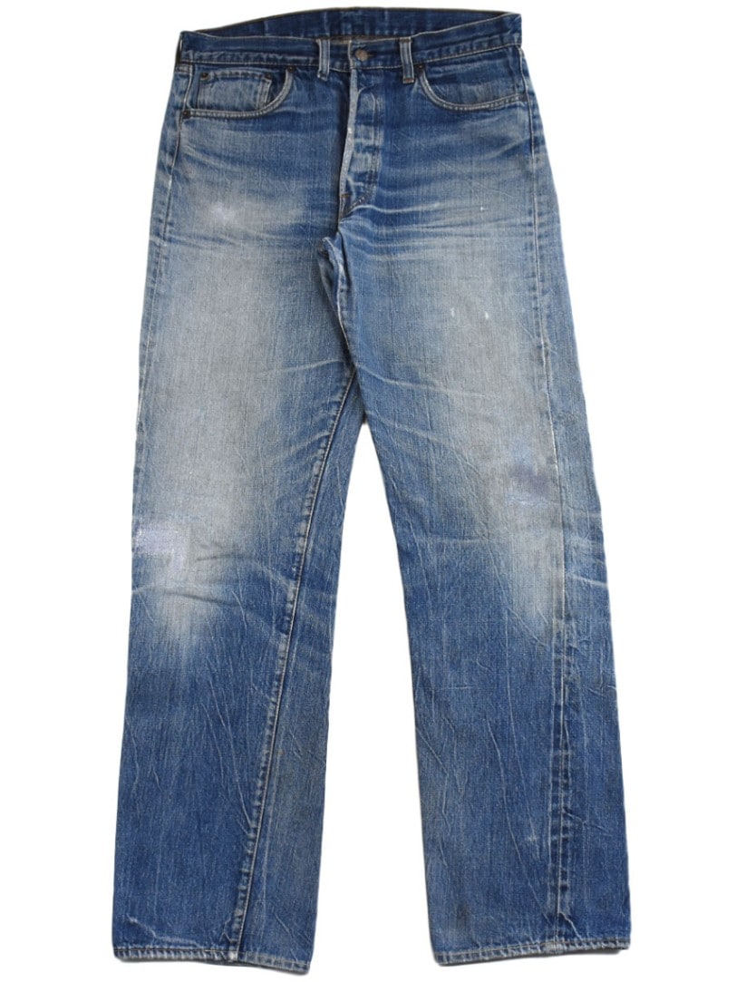 70's Levi's 501 66前期 デニムパンツ 味ありリペア 良色落ち