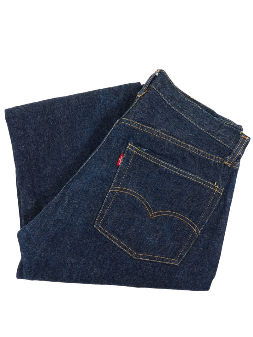 60's Levi's 501 BIGE ウエストシングル濃紺 16ボタン 60's Levi's 501 BIG-E ウエストシングル デニムパンツ 真っ紺