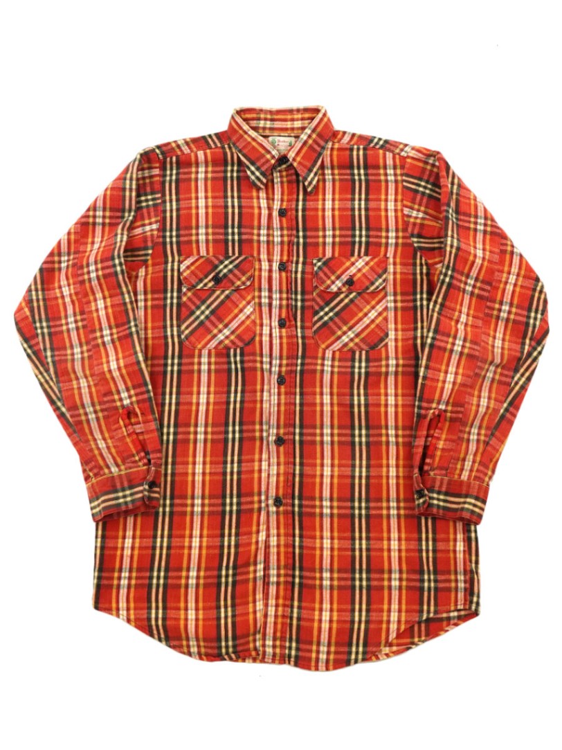 60's FIVEBROTHER ライト フランネルシャツ 表記(15 1/2)