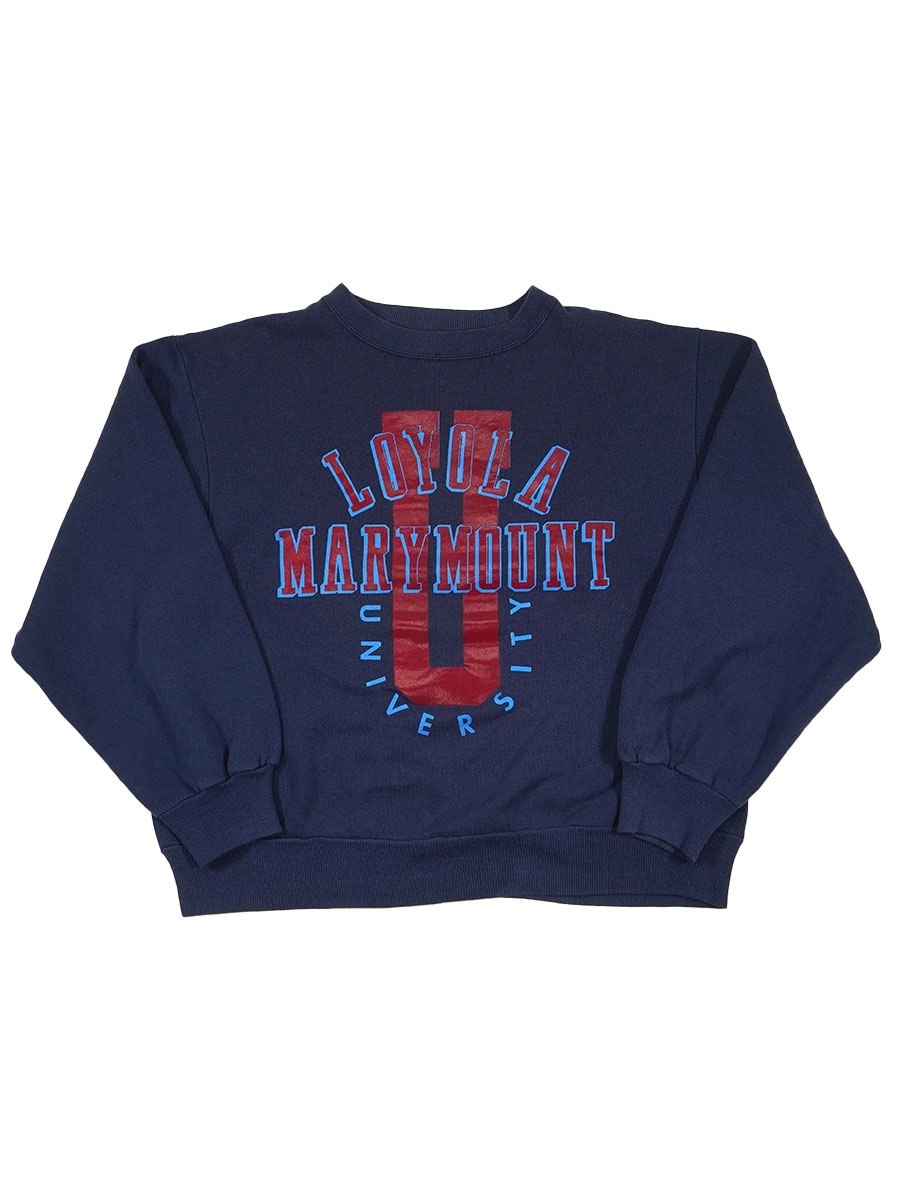 80's チャンピオン ''LOYOLA MARYMOUNT'' スウェット ネイビー 表記(L)　