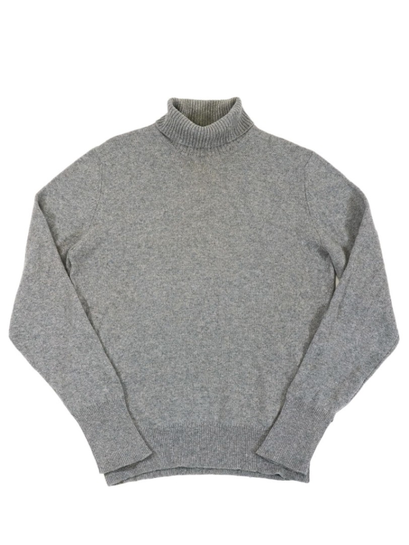 HERMESカシミヤタートルネックセーター S スコットランド製 男女 エルメス HERMESカシミヤタートルネックセーター S スコットランド製