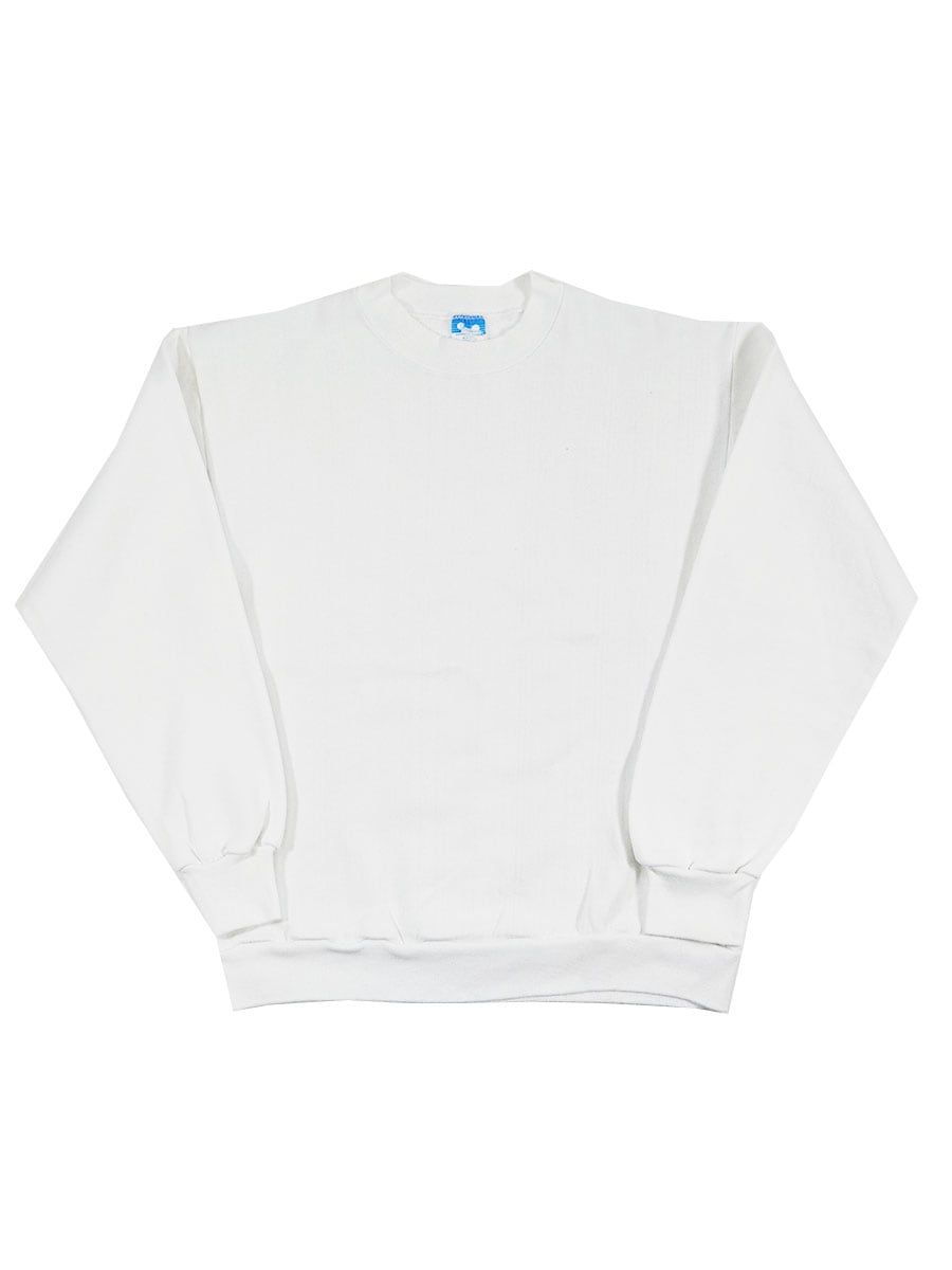 80's CHARACTER FASHION DISNEY 無地スウェット ホワイト 表記（M) USA製