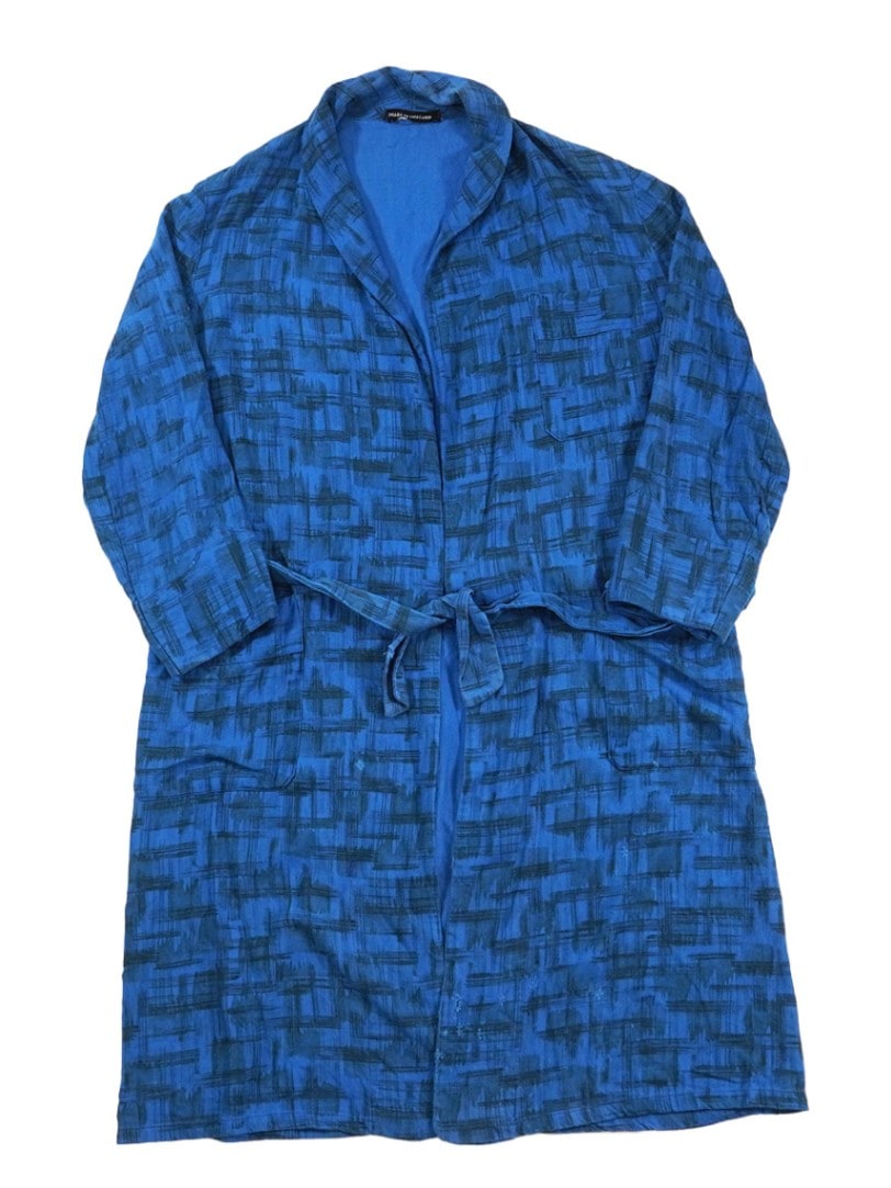 60's～ McGREGOR 青黒 好配色チェック ガウン 実寸（M位） ENGLAND製