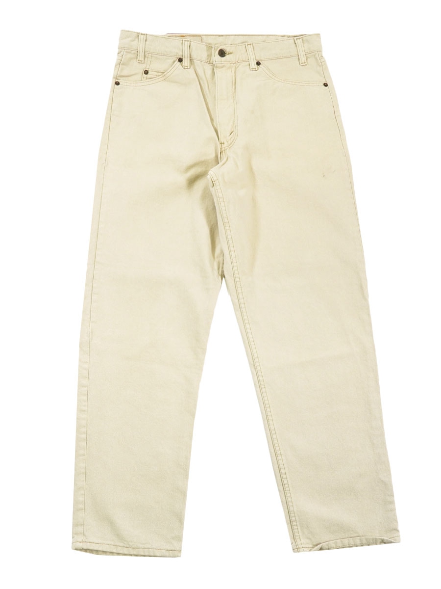 90's Levi's 550 オリジナルカラーデニムパンツ ベージュ 表記(36x30