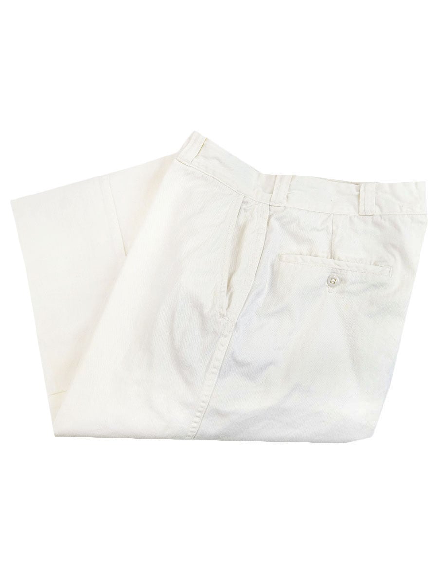 60's BIG MAC コットンワークパンツ ホワイト ジッパーフライ 実寸(31x29位)