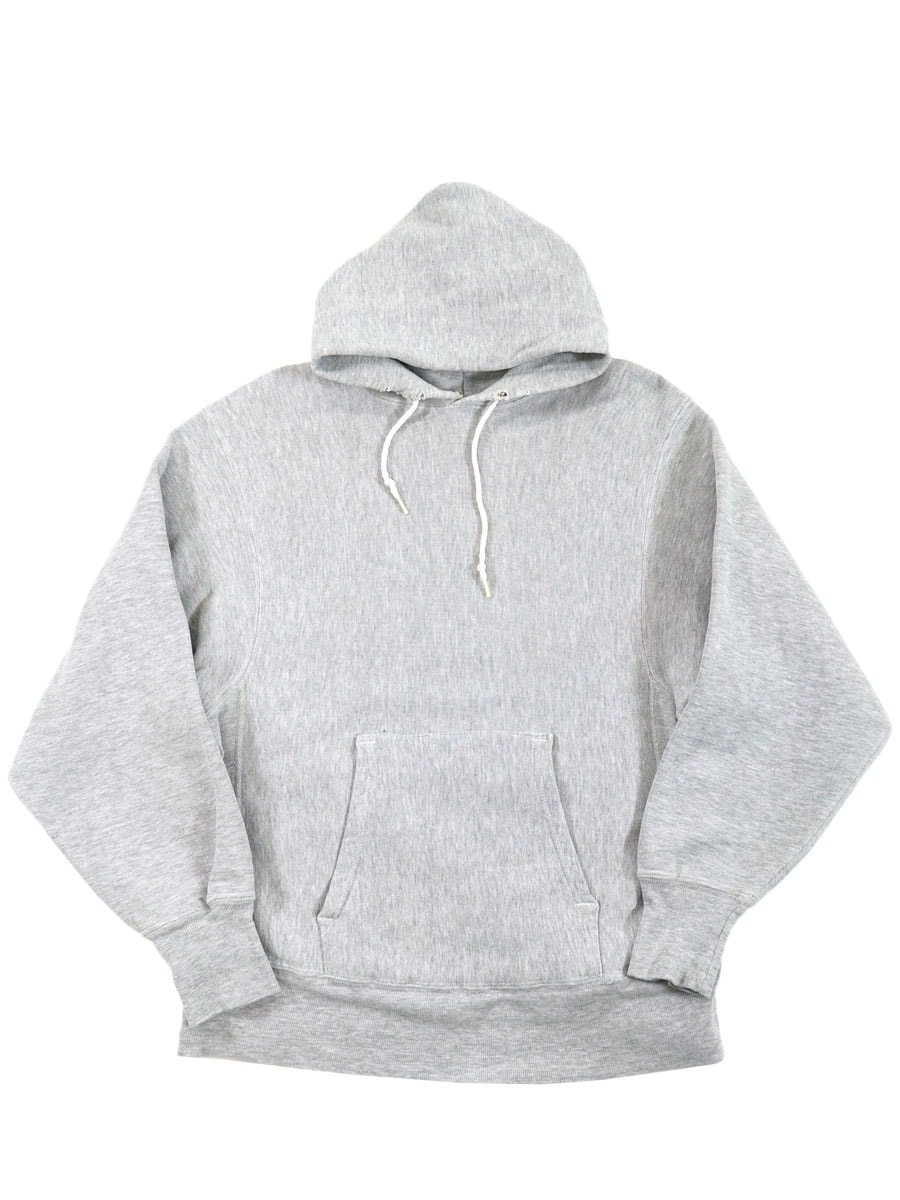 70's 単色タグ チャンピオンRWパーカ 無地 グレー 表記(M)