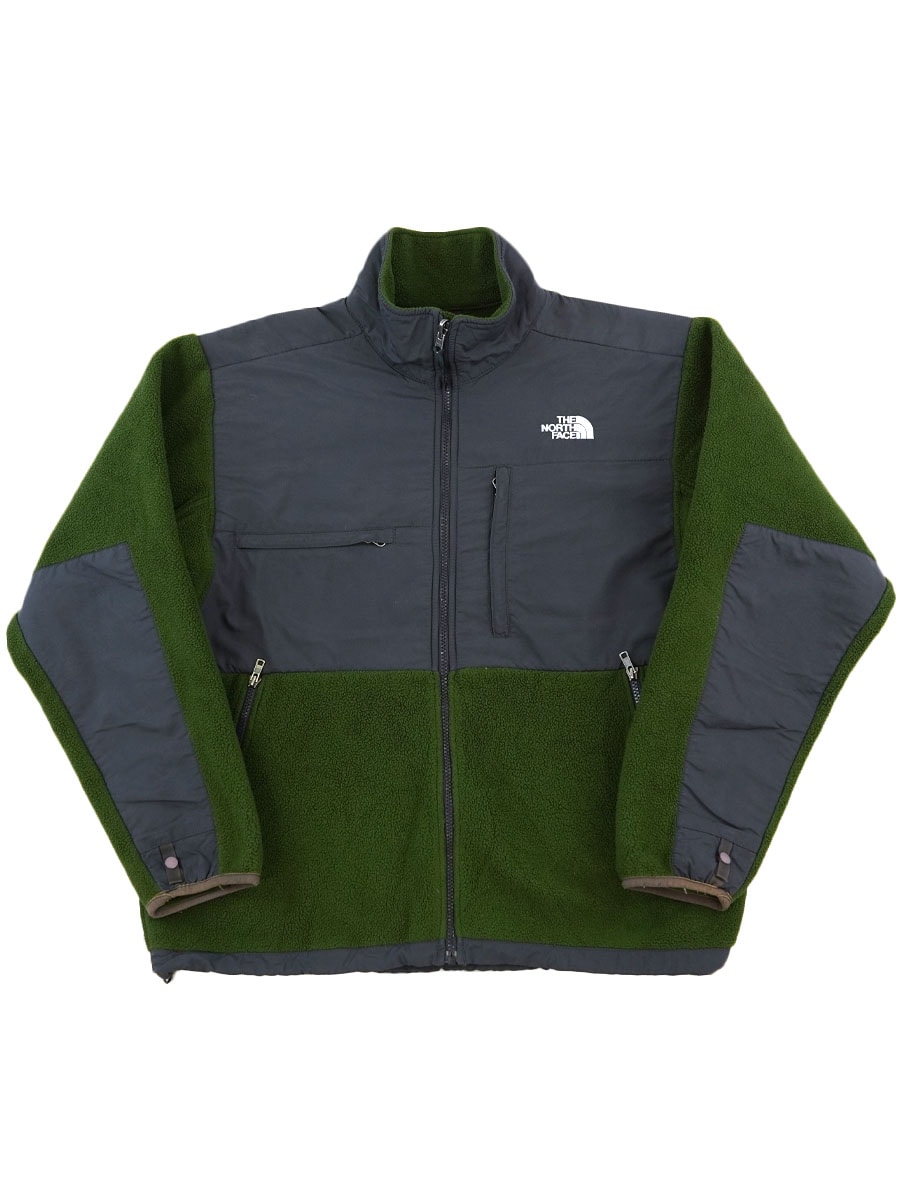 00's THE NORTH FACE ''DENALI'' フリースJKT 表記(M) アッシュグレー×抹茶