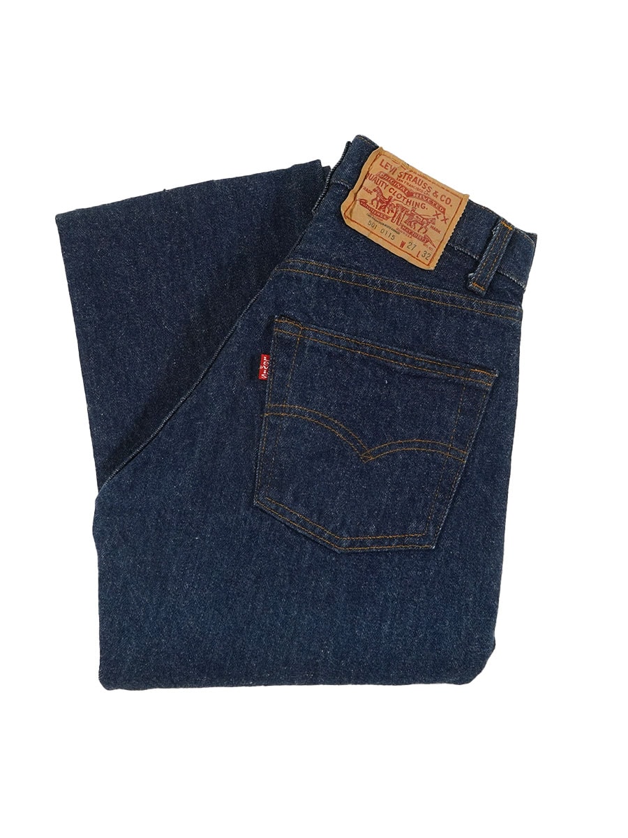 80's Levi's 501 デニムパンツ 内股シングル 濃紺 表記(27x32) USA製