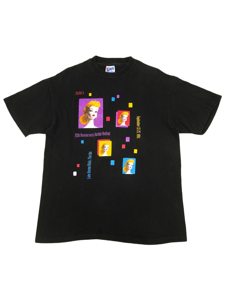 90's Hanes ''35th Anniversary Barbie Festival'' Tシャツ 表記(XL)