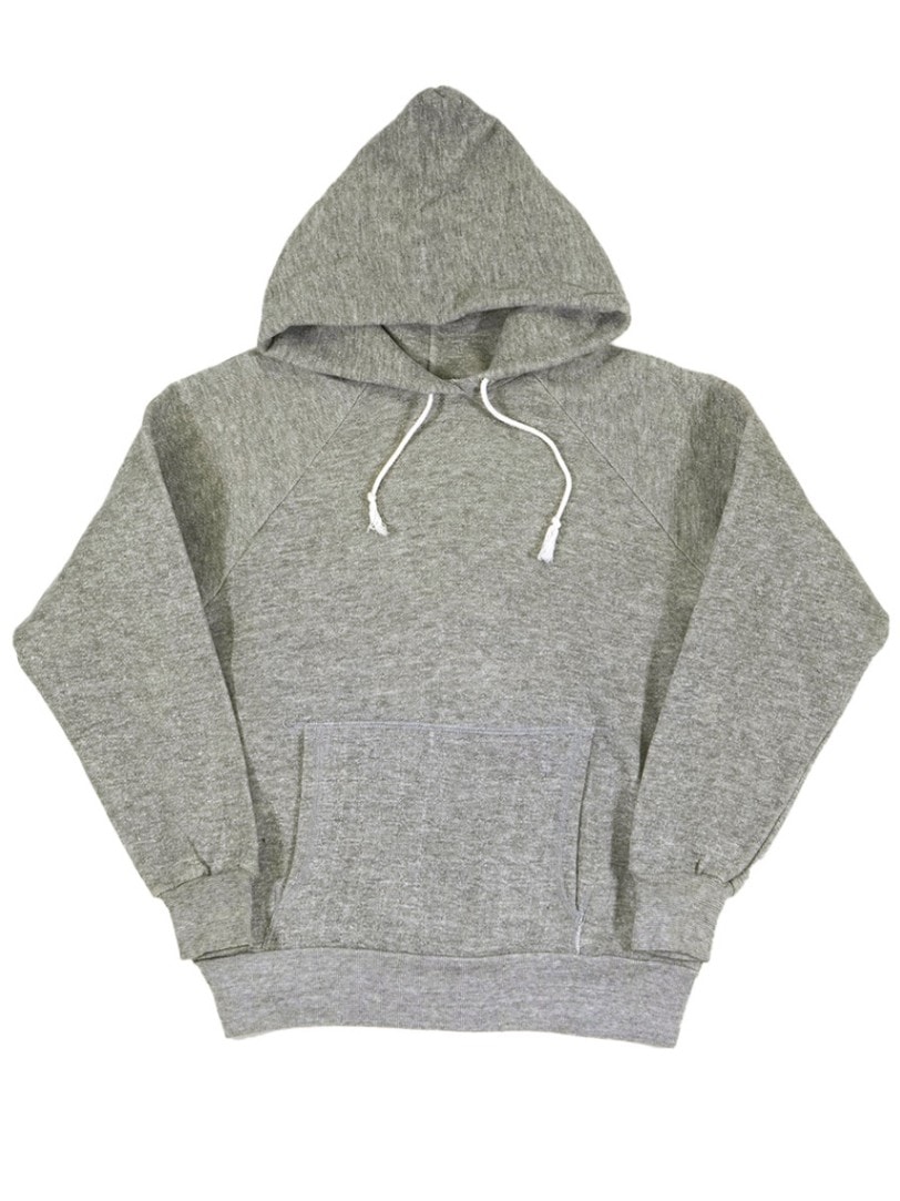 70's Seras ラグランスウェットパーカ 無地グレー 表記(L)