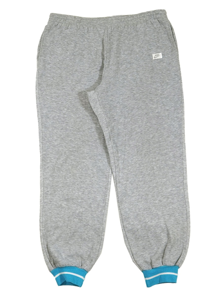 90's NIKE リブライン スウェットパンツ グレー 表記(M)