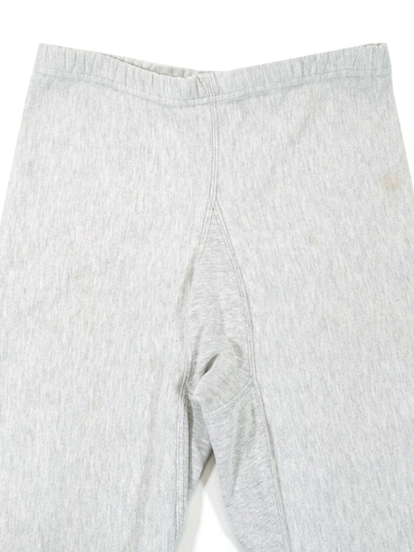 80's プリントタグ チャンピオンRWパンツ 目無しグレー 表記(M)