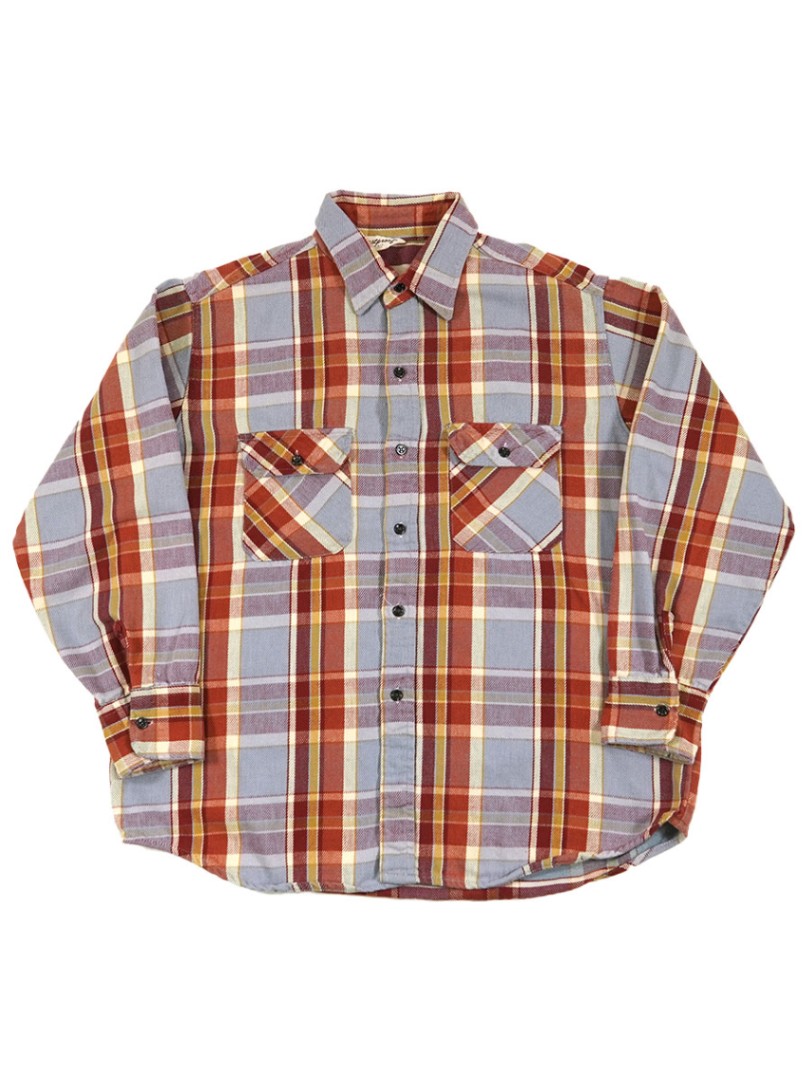 80's FROSTPROOF 好配色チェック フランネルシャツ 表記(XL) USA製