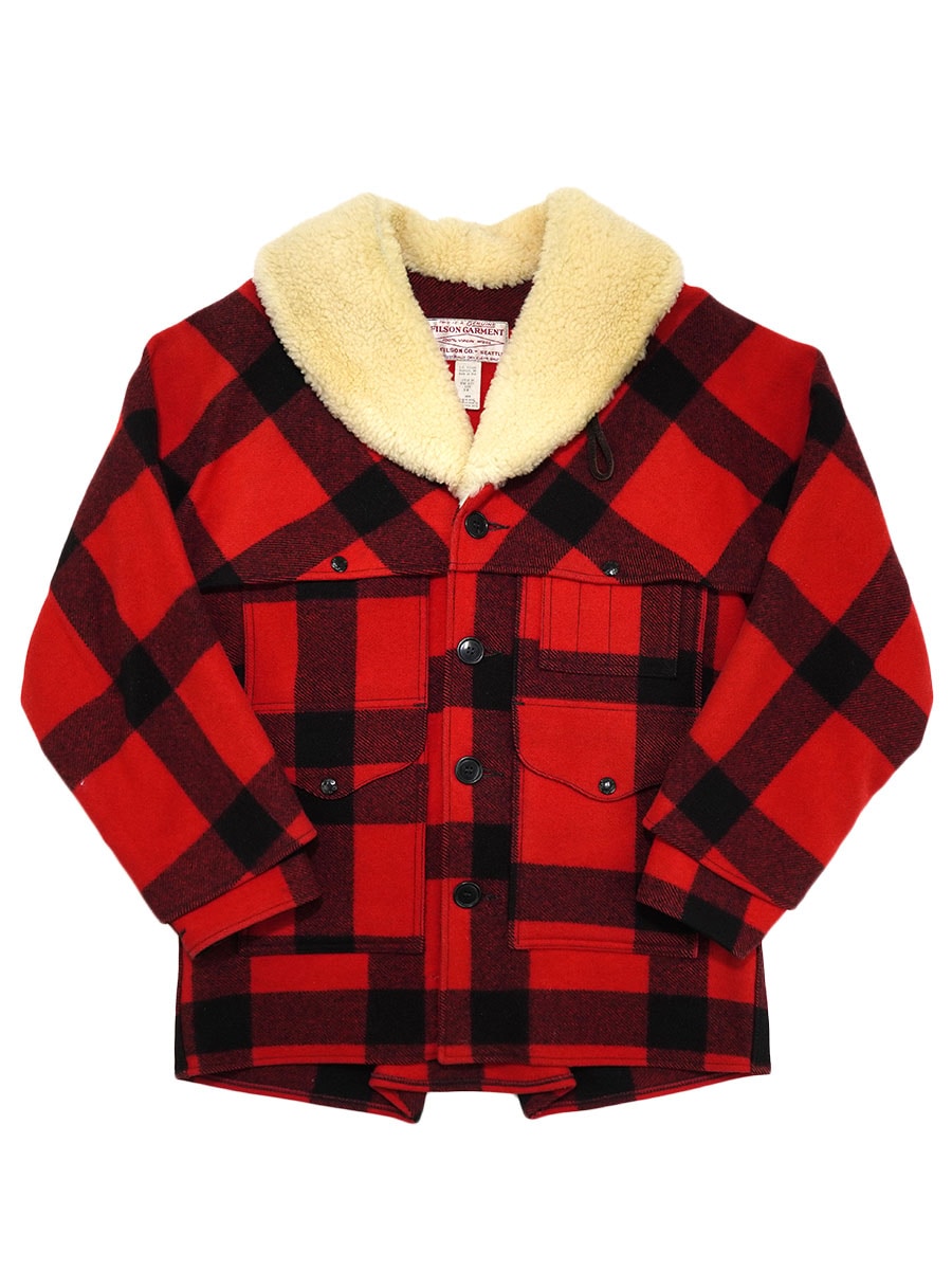 USA製 FILSON ラインドウール パッカーコート 赤x黒 表記(38) | SOLD