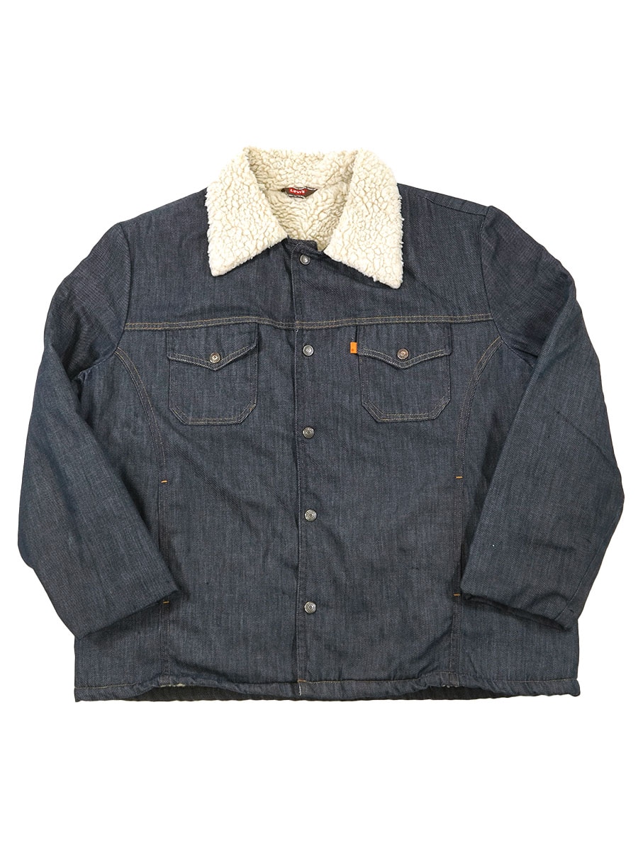 Levi's ジャケット 70's Levi's 70627 ボアランチジャケット 濃紺 ロング丈 表記(XL) USA