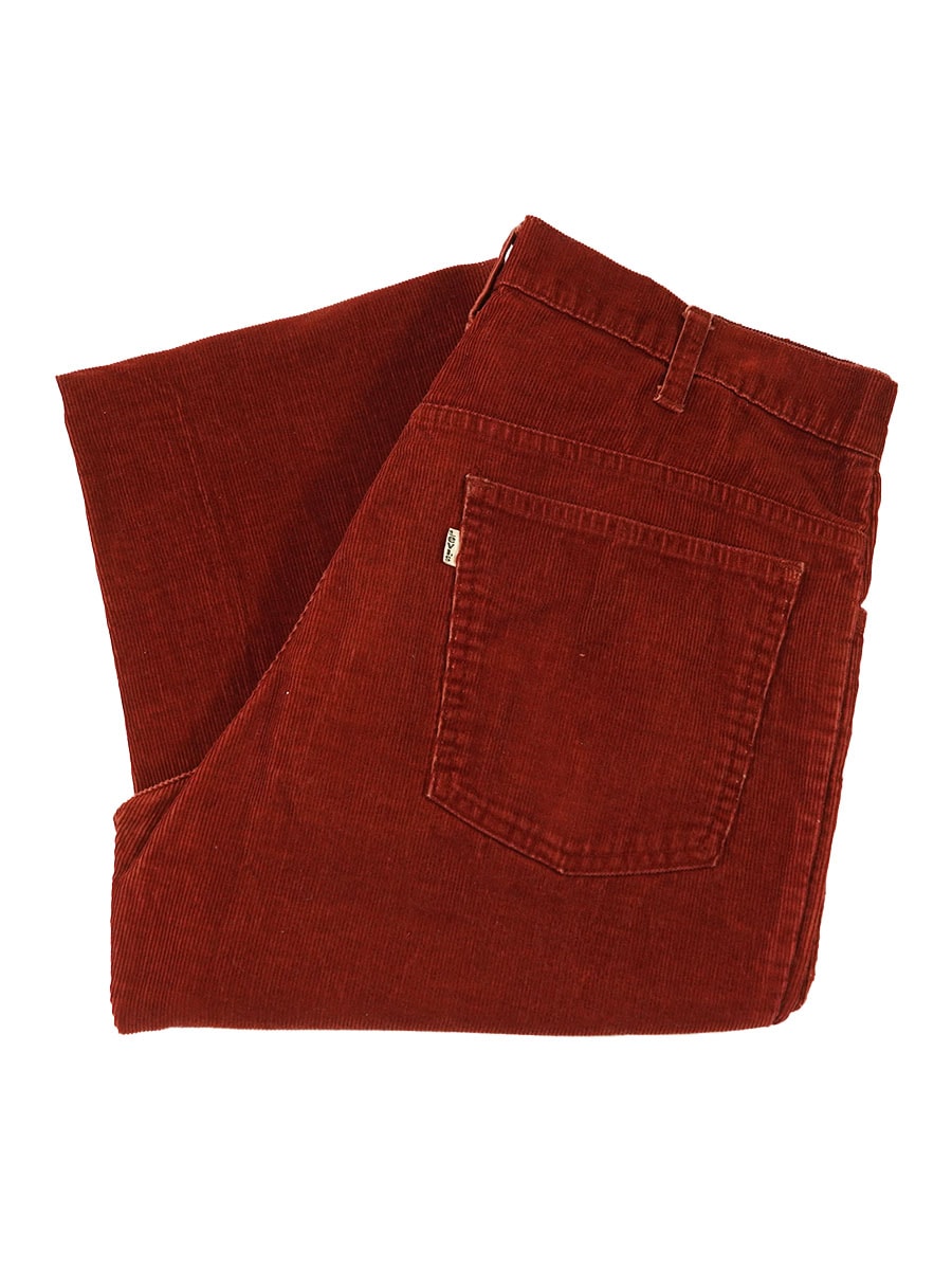 70's Levi's 646 コーデュロイパンツ ワインレッド 表記(34x30)