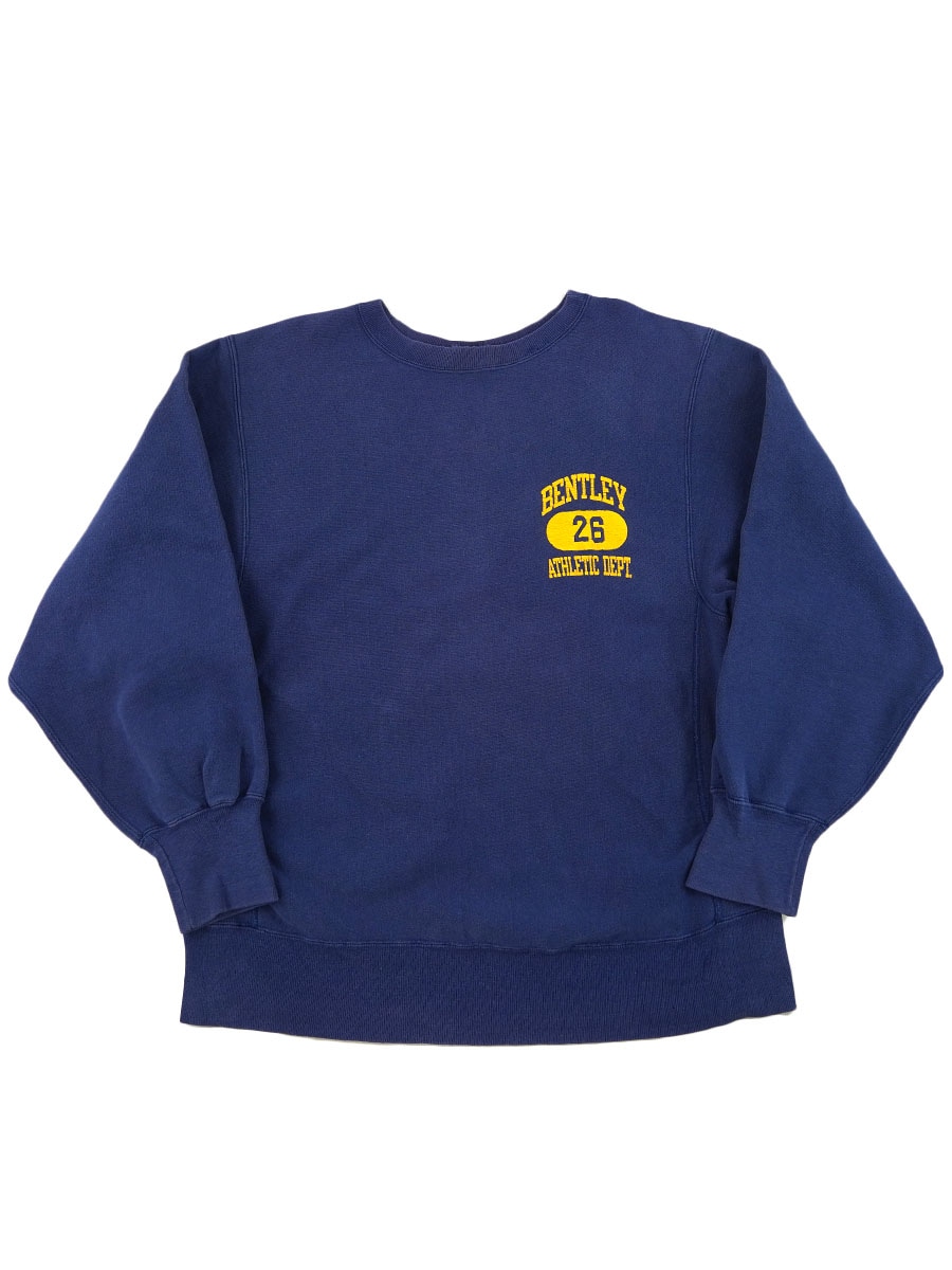 80's プリントタグ チャンピオンRW ''BENTLEY ATHLETC DEPT.'' 3段プリント 表記(L) USA製