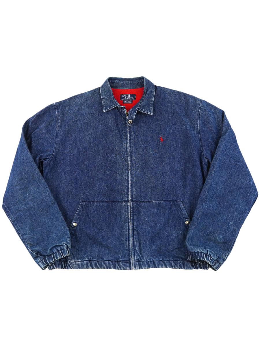 ラルフローレン　デニムスイングトップ　M USA 80's ラルフローレン デニムスウィングトップ 表記(M) USA製