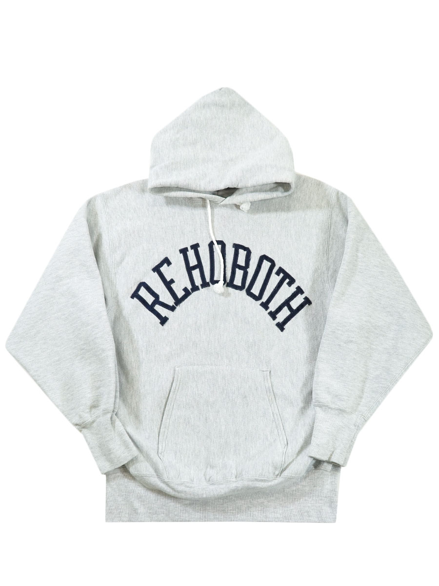 90's 刺繍タグ チャンピオンRWパーカ ''REHOBOTH'' グレー 表記(XL) USA製