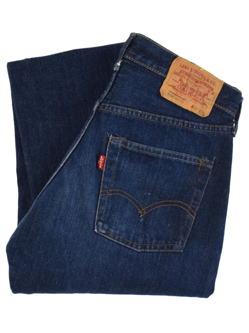 70's Levi's 502 シングル デニムパンツ 濃紺 表記(30ｘ34)