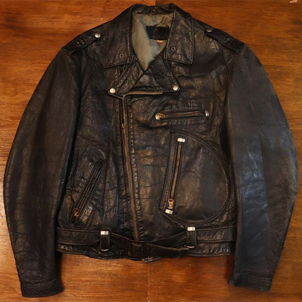 1950s LEATHER JACKET , BUCO J-81 , STEER HIDE , Size 46