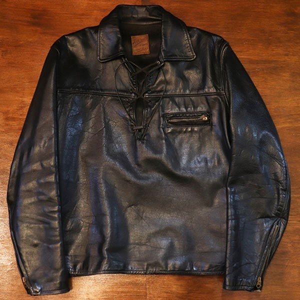 1950s LEATHER JACKET , TAUBER , HORSE HIDE , Size 38