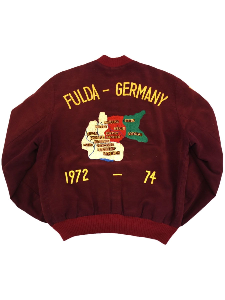 ツアージャケット70s vintage 70's～ ''FULDA-GERMANY 1972-74 '' 両面袖刺繍 ツアージャケット