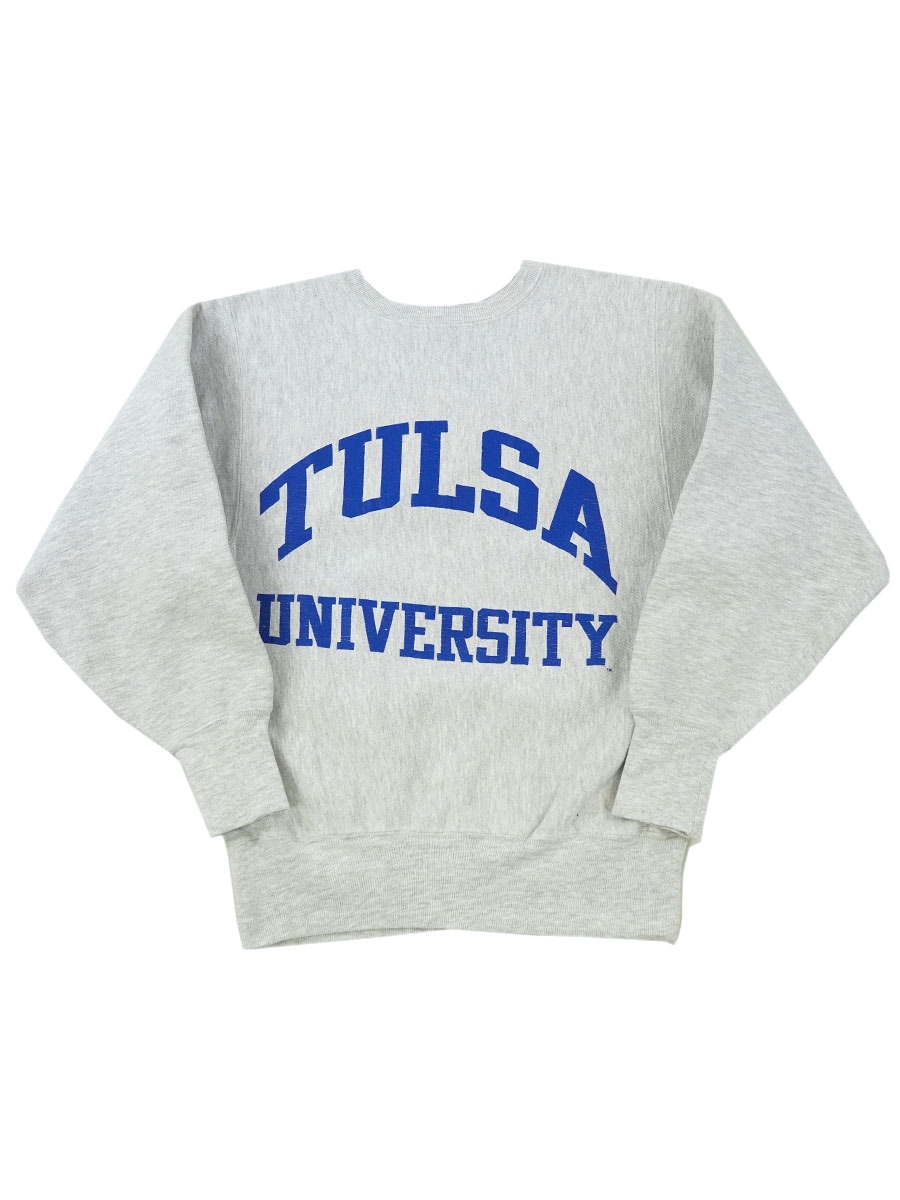 90's 刺繍タグ チャンピオンRW表記(M) USA製　リバースウィーブ 90's 刺繍タグ チャンピオンRW ''TULSA UNIVERSITY'' 表記(M) USA製