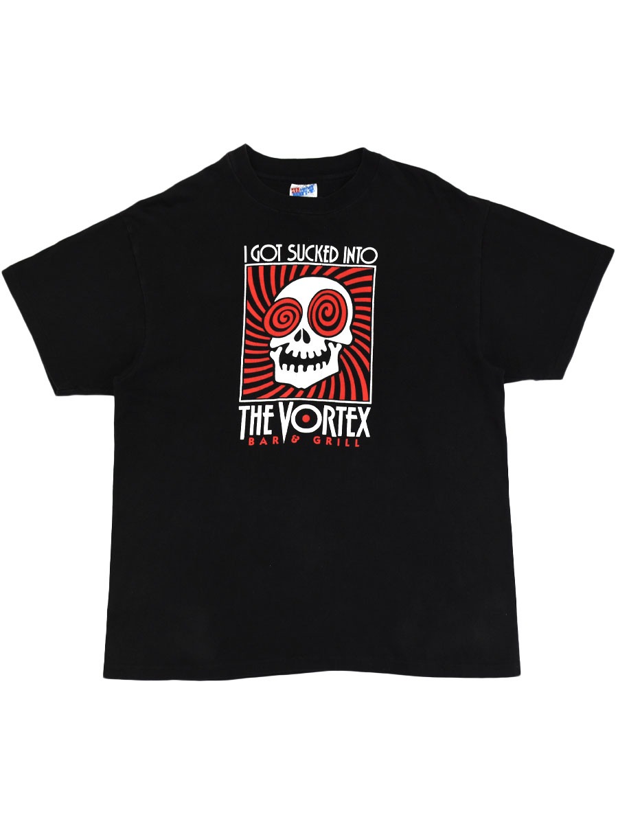 90's hanes ''THE VORTEX BAR & GRILL'' 両面プリント Tシャツ