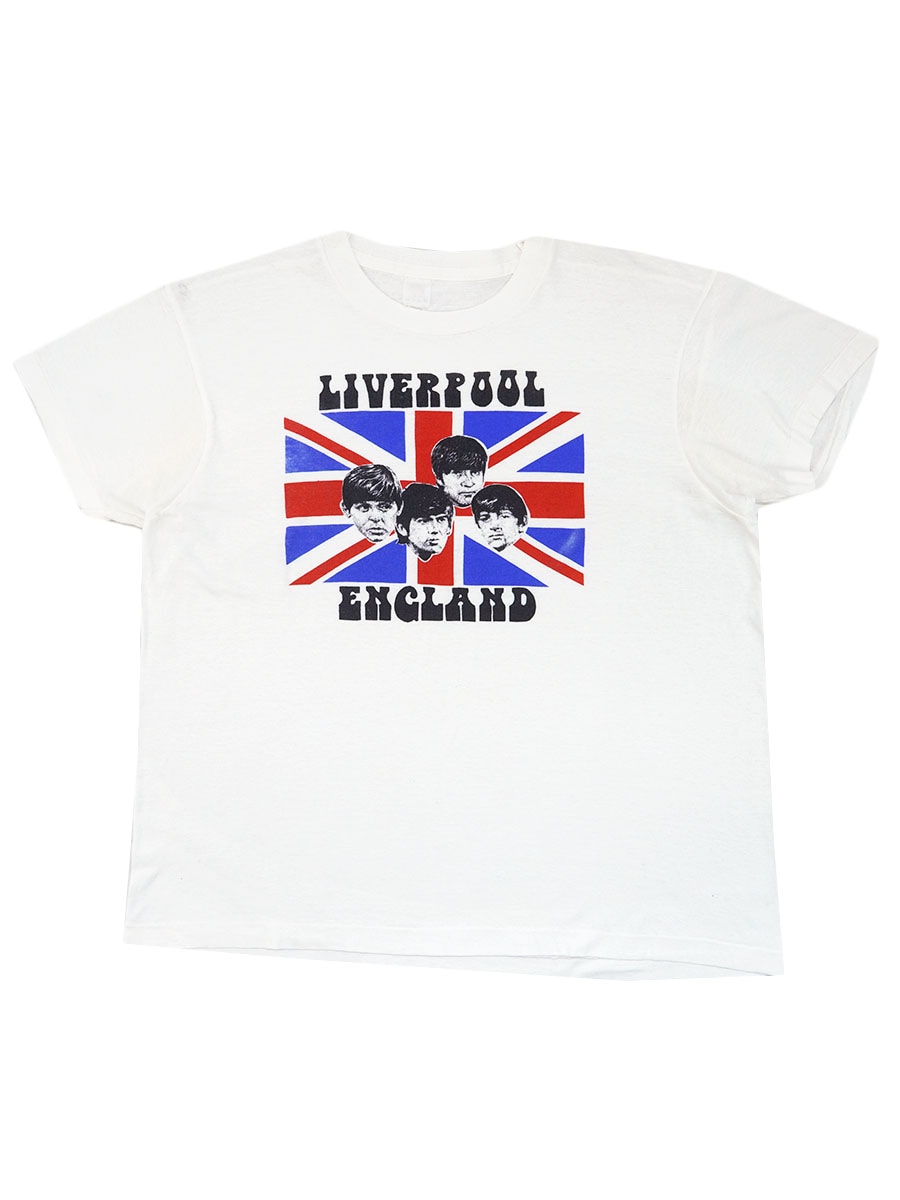 80's BEATLES ''LIVERPOOL ENGLAND'' Tシャツ 実寸(M位)
