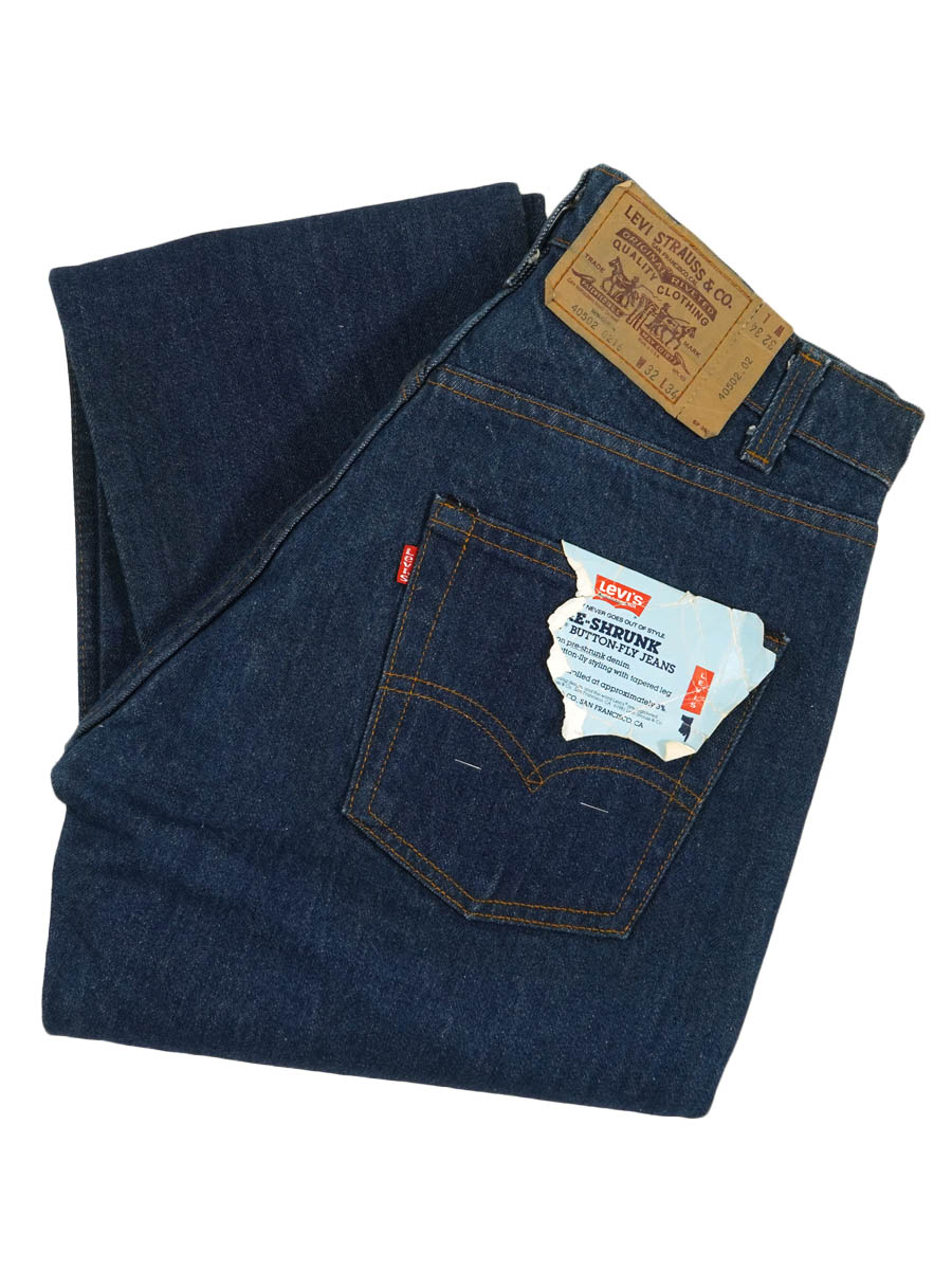 80's Levi's 40502 デニムパンツ 濃青 表記(32x34) USA製 DEAD