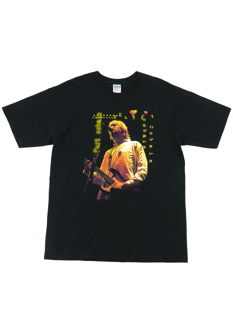 00's GILDAN ''KURT COBAIN'' プリントTシャツ ブラック 表記(L)