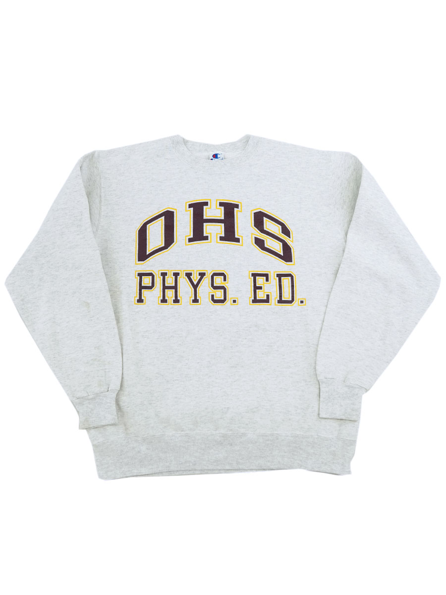 90's チャンピオン ''OHS PHYS.ED.'' スウェット 表記(XL) USA製　