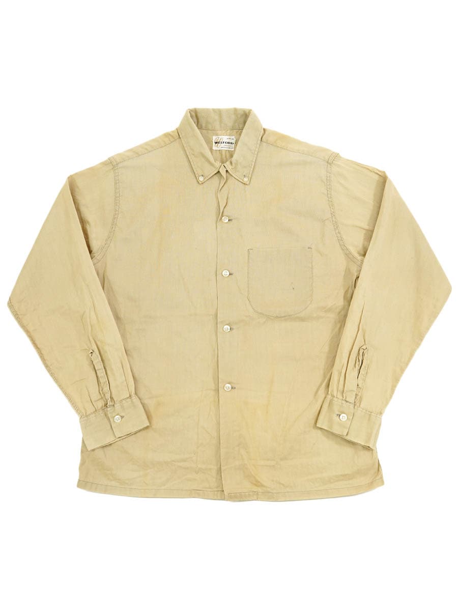60's WELFORD 無地 ボタンダウンシャツ 表記(M) | SOLD OUT