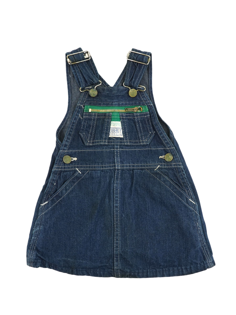 70's LIBERTY デニムジャンパースカート キッズサイズ